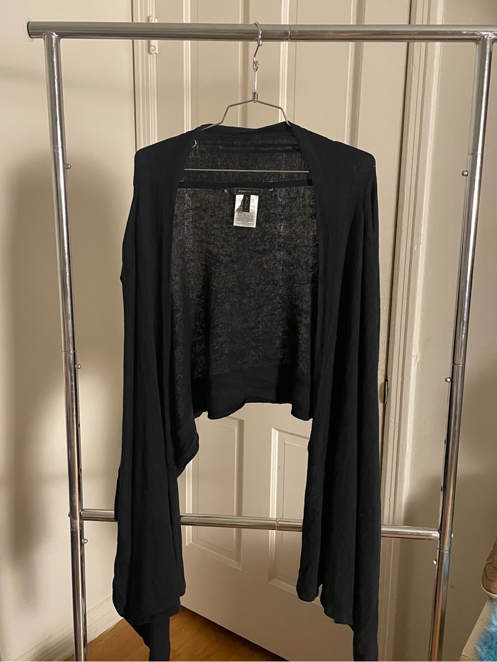 BCBGMAXAZRIA silk/cashmere avant garde cardigan